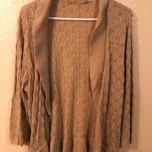 Tan cardigan